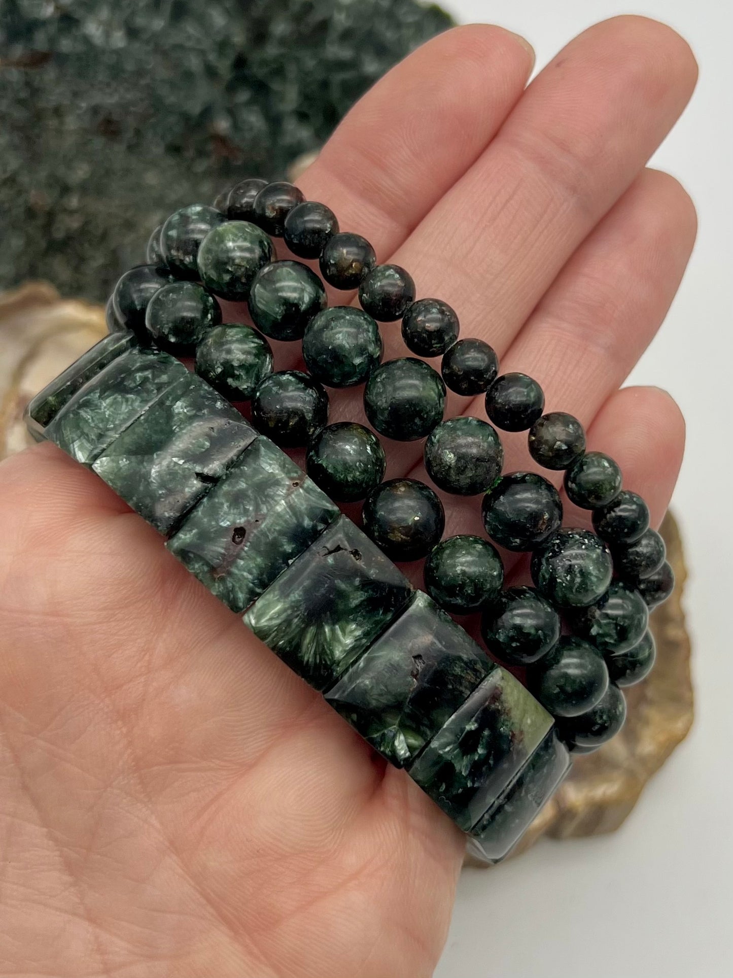 Seraphinite Bracelet - Trust, Leadership, Health, New Beginnings