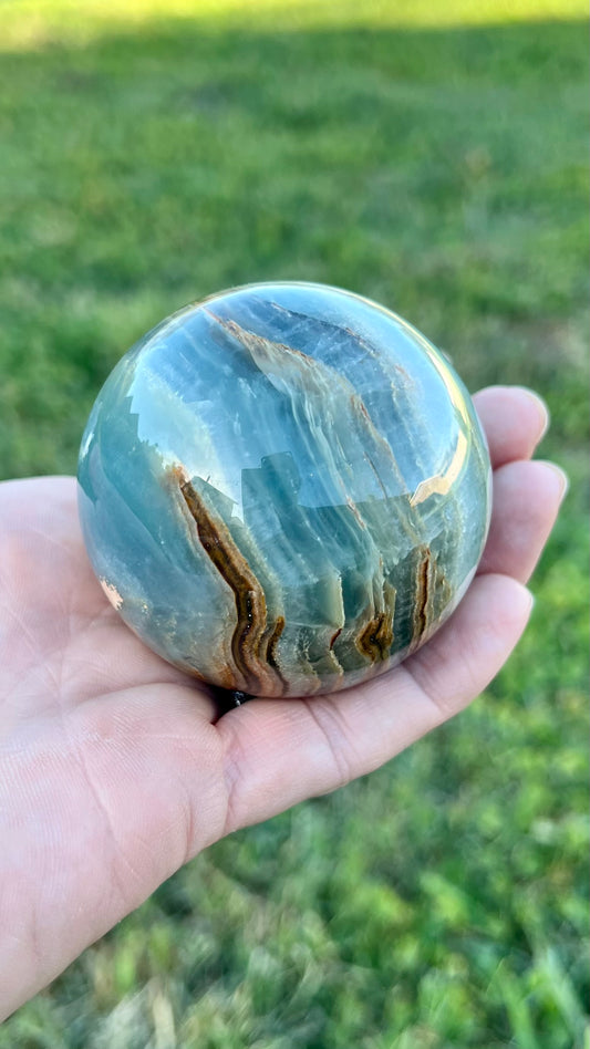 Blue Onyx Sphere