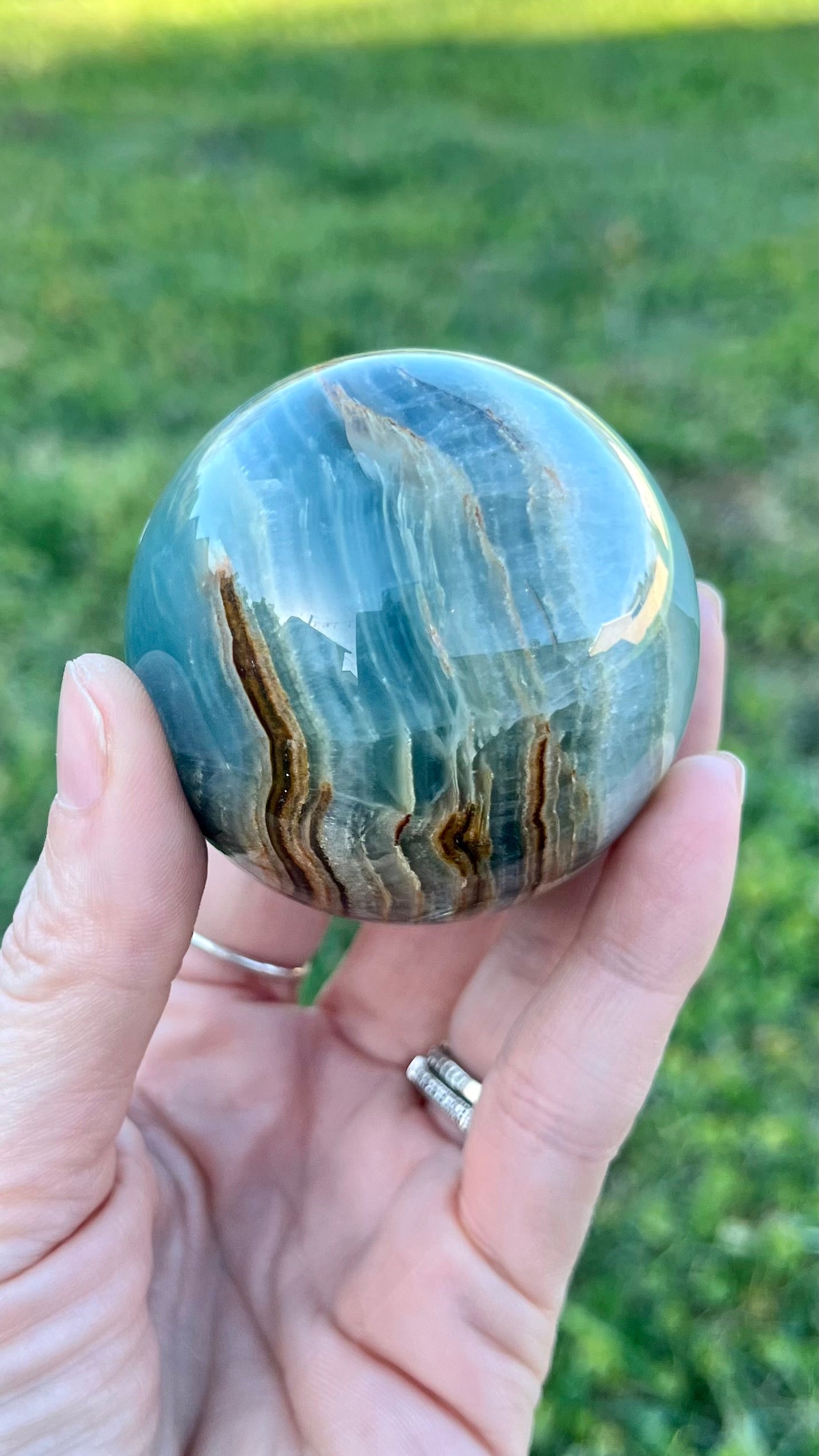 Blue Onyx Sphere