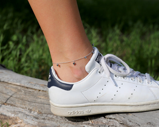 Hematite Anklet - Balance, Clarity, Action, Manifest, Protection