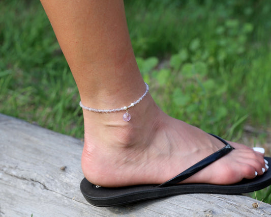 Fluorite Donut Anklet