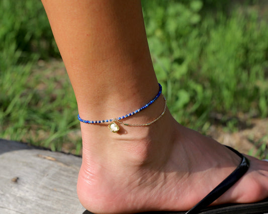 Lapis Lazuli Planet Anklet