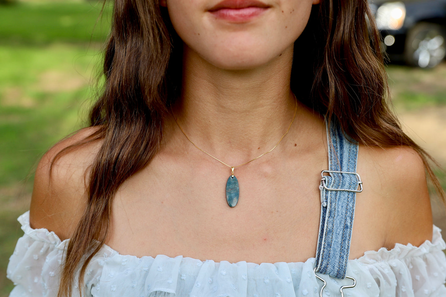 Blue Apatite Necklace - Sister Best Friend