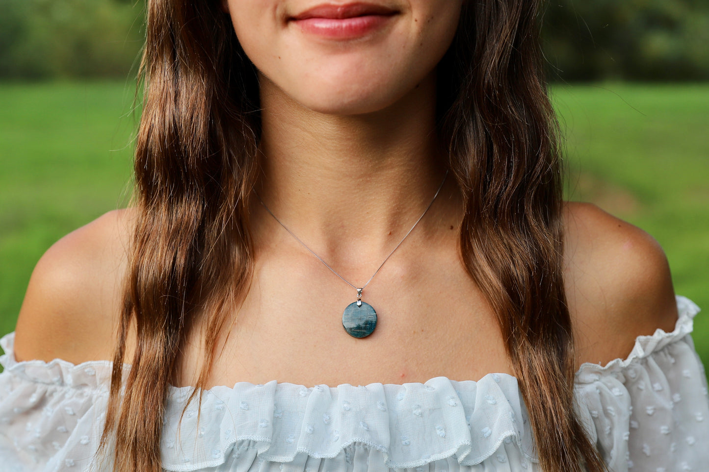Blue Apatite Necklace - Sister Best Friend