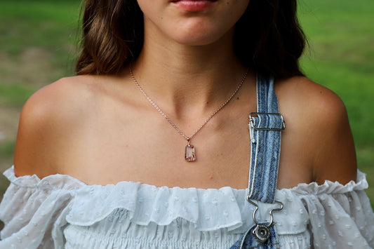 Copper Rutilated Quartz Necklace