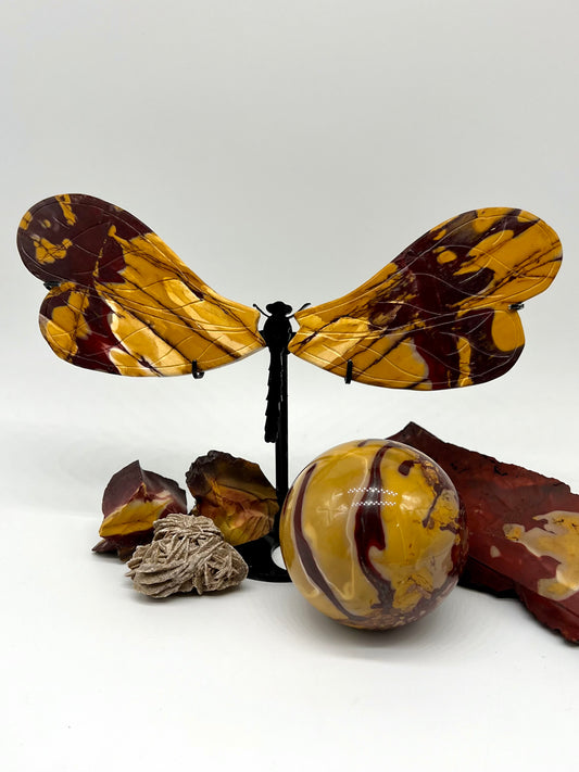 Mookaite Dragonfly with Stand