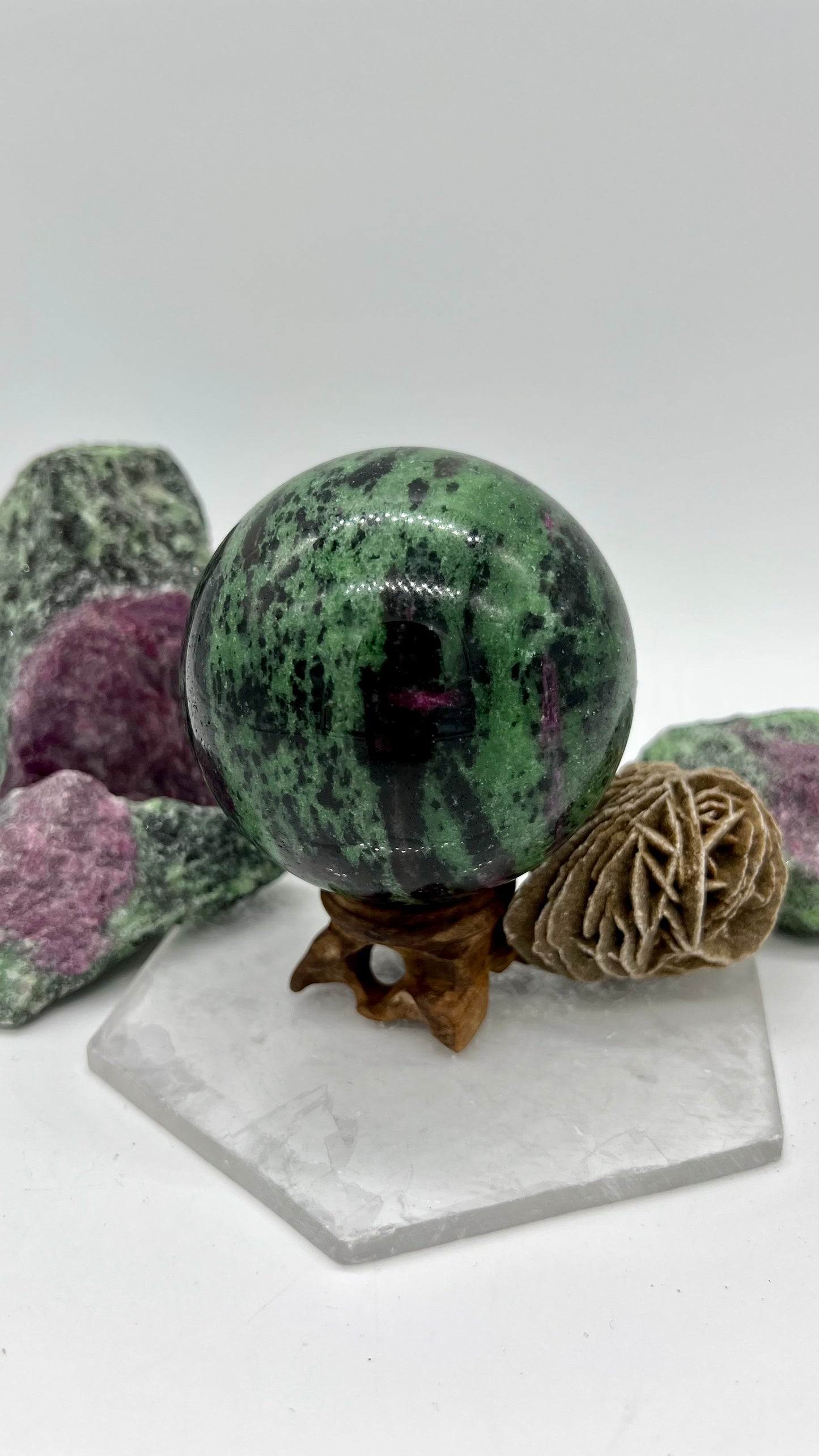 Ruby Zoisite Sphere Large