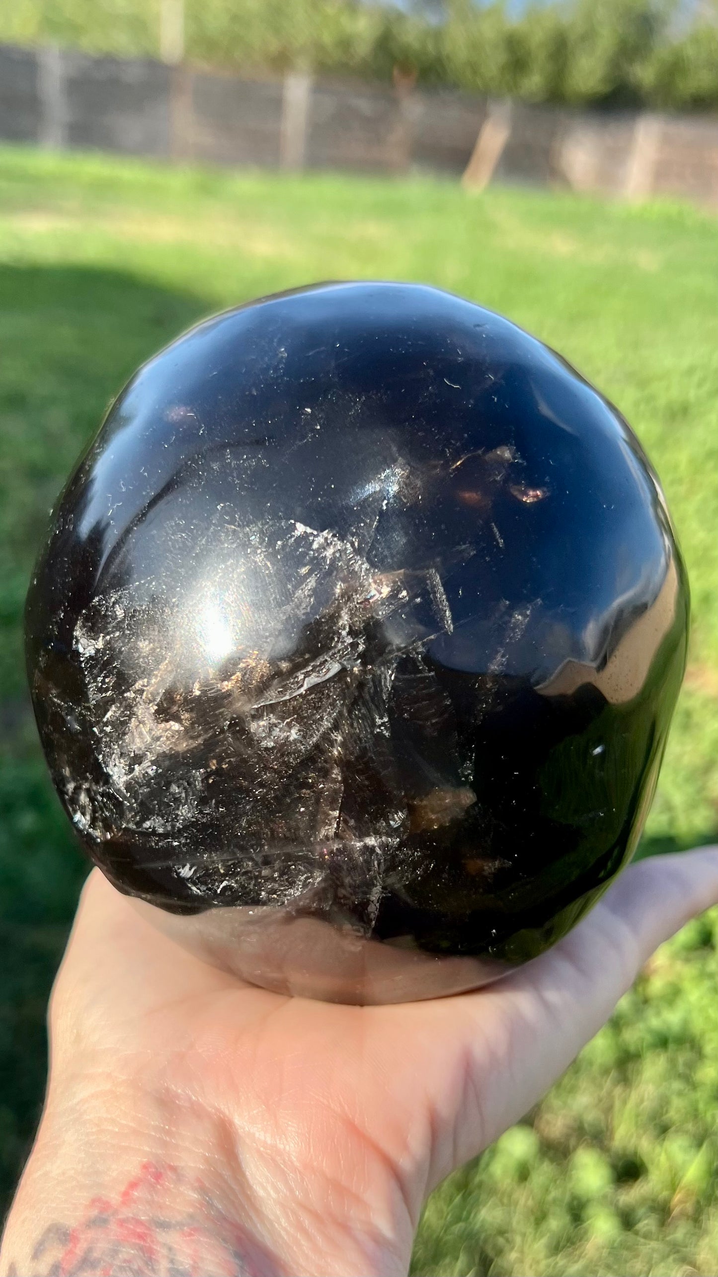 Smokey Quartz Skull XXLarge