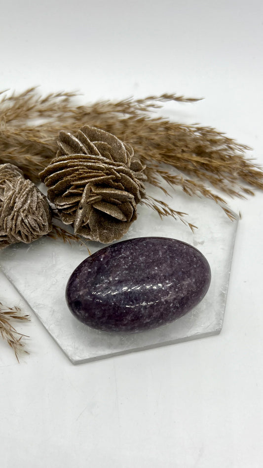 Lepidolite Premium Palm Stone