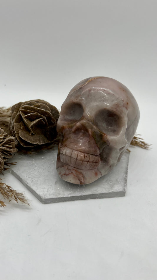 Colorful Jade Skull Large