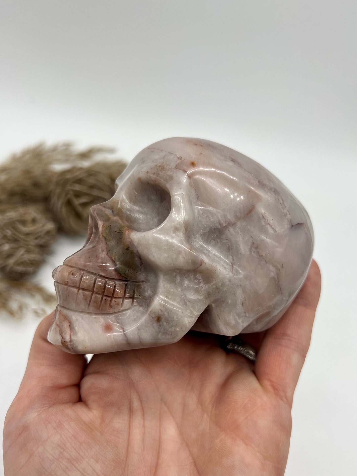 Colorful Jade Skull Large