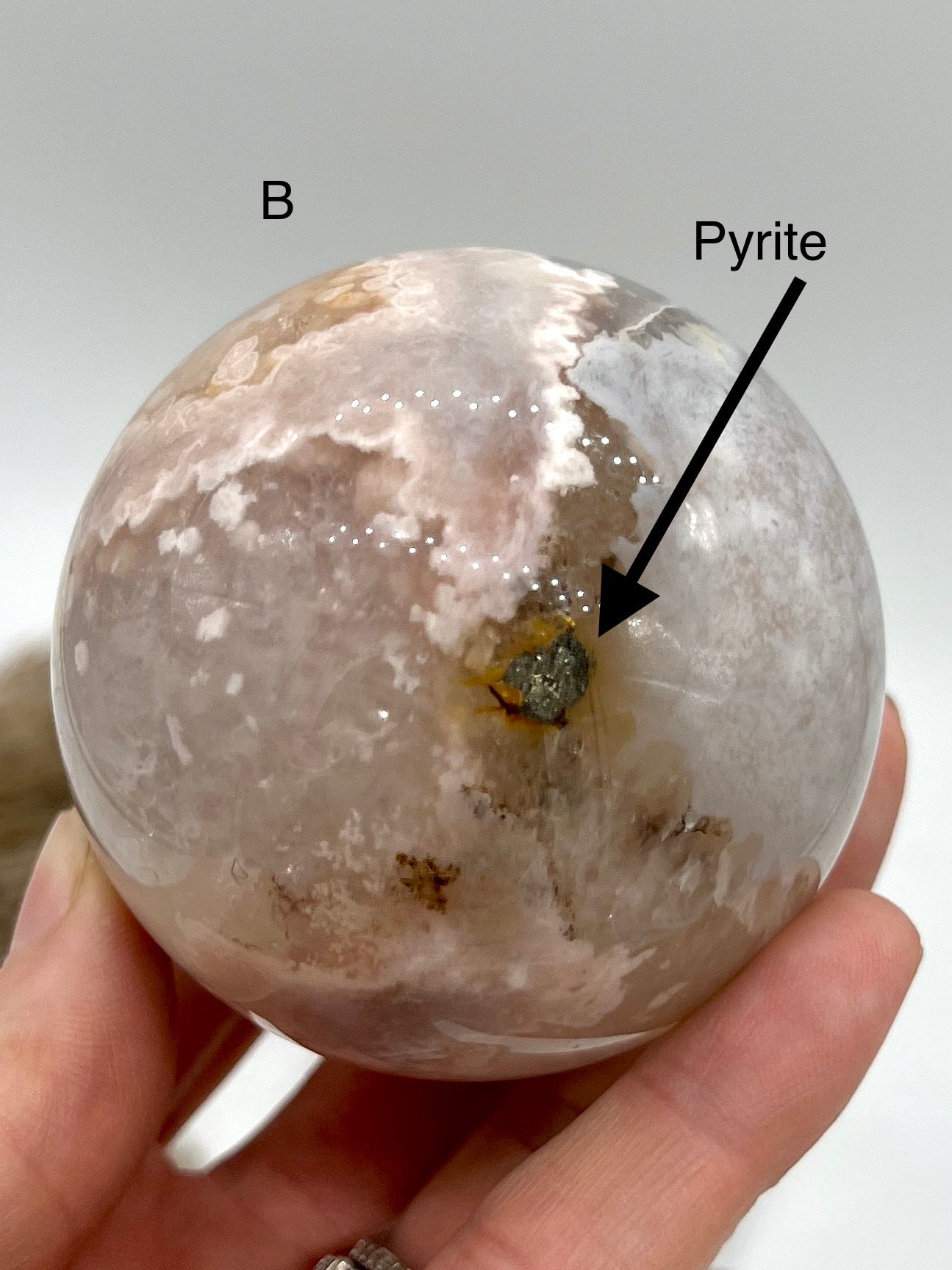 Pink Amethyst Flower Agate Sphere