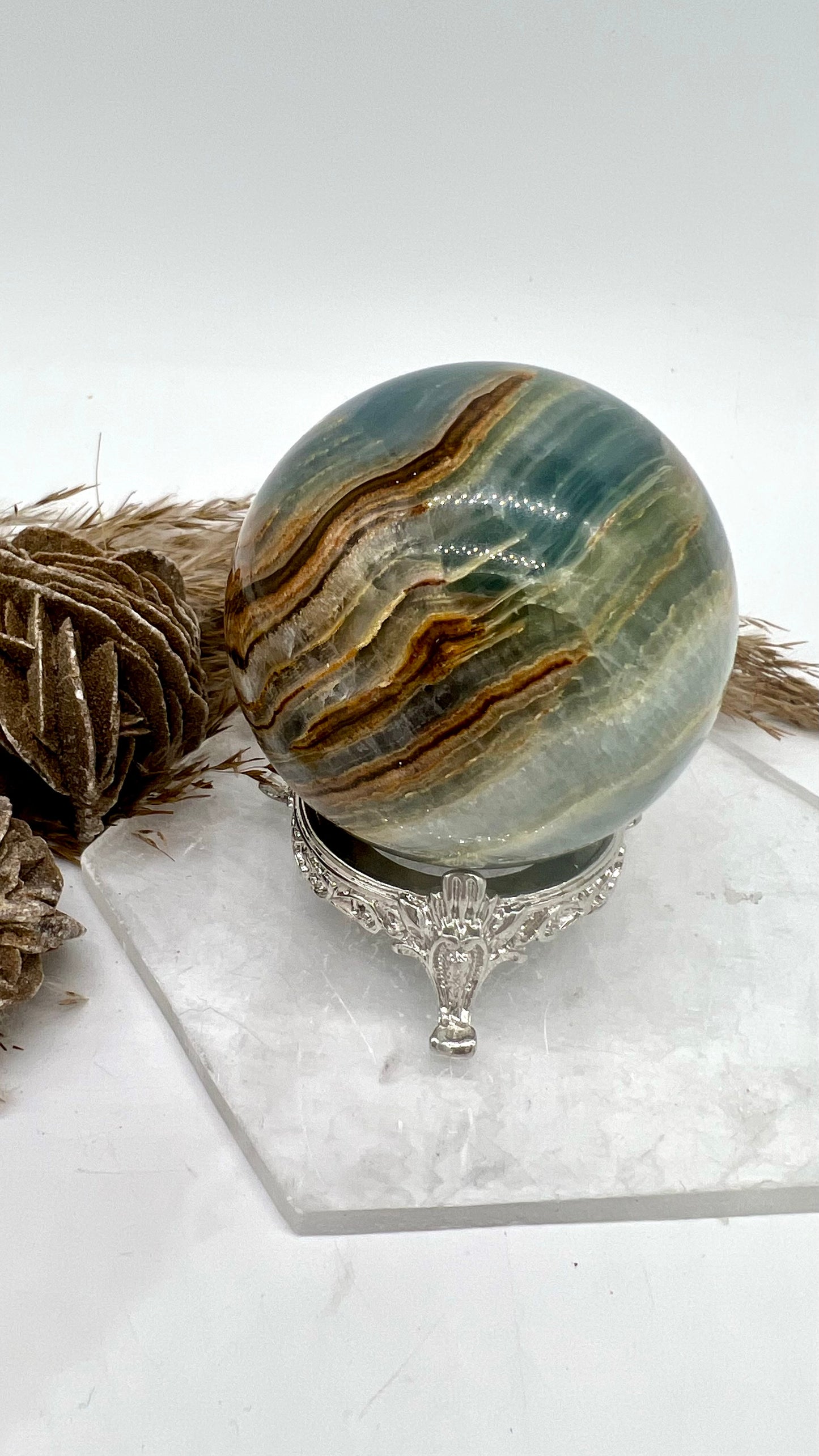 Blue Onyx Sphere