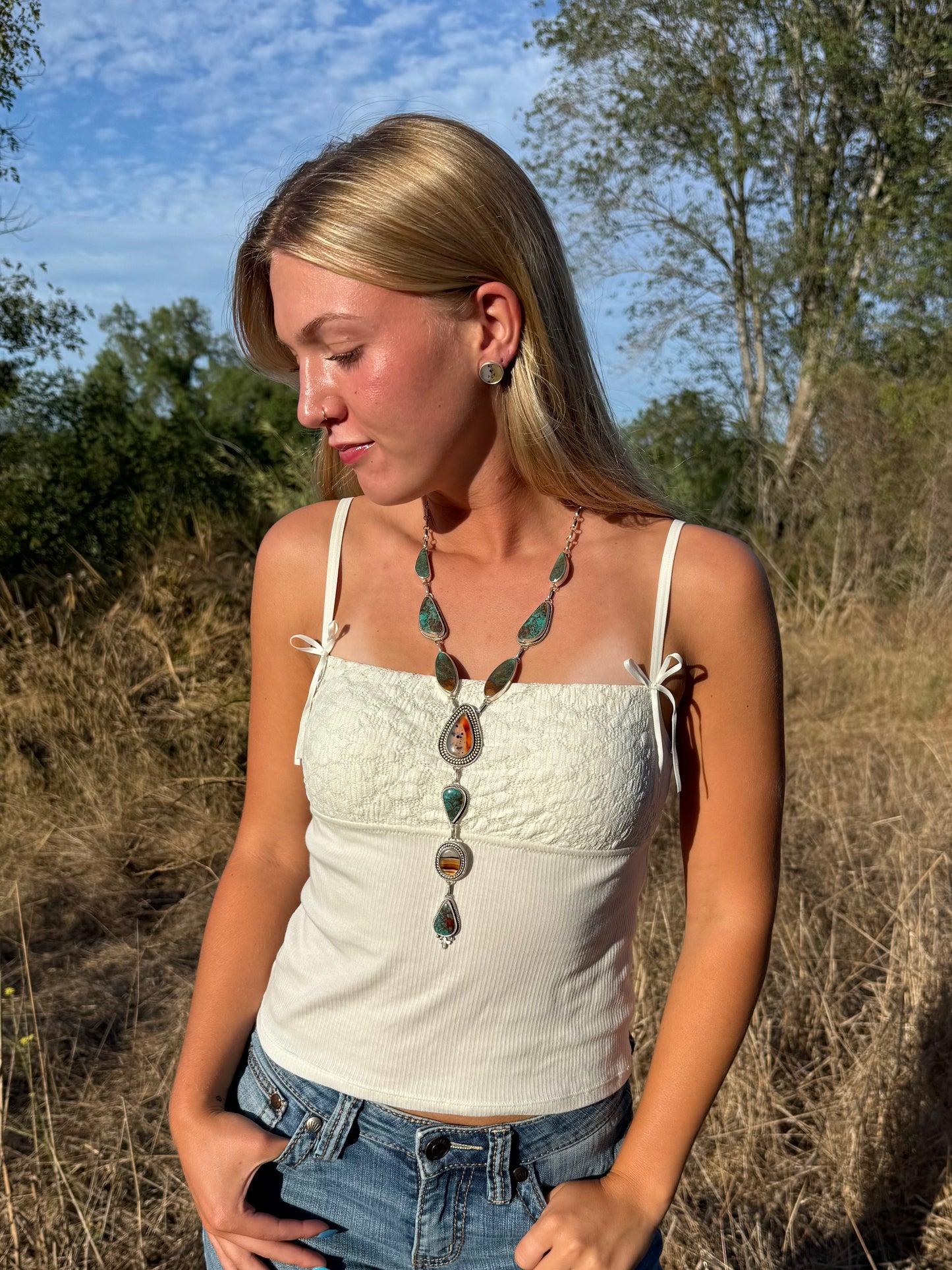 Montana Agate Stud Earrings | Montana Collection