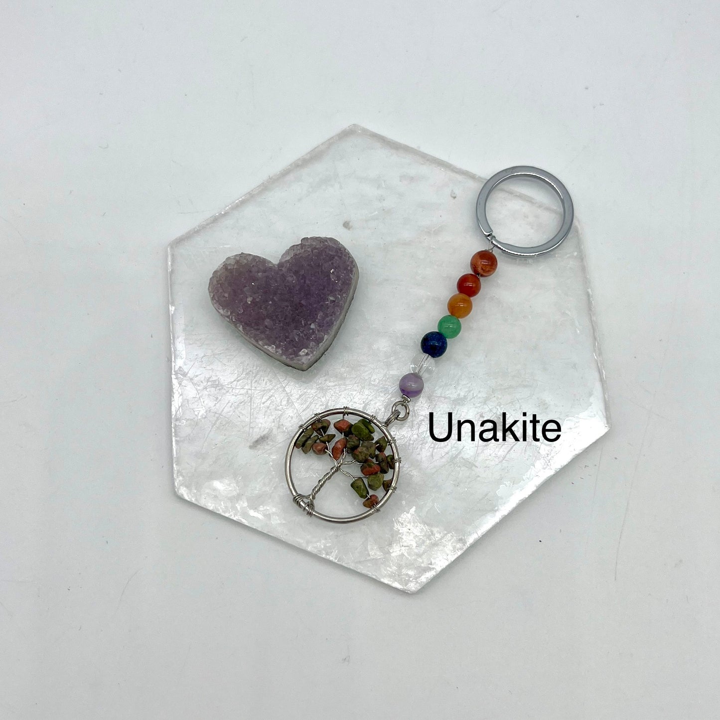 7 Chakra Tree of Life Keychains