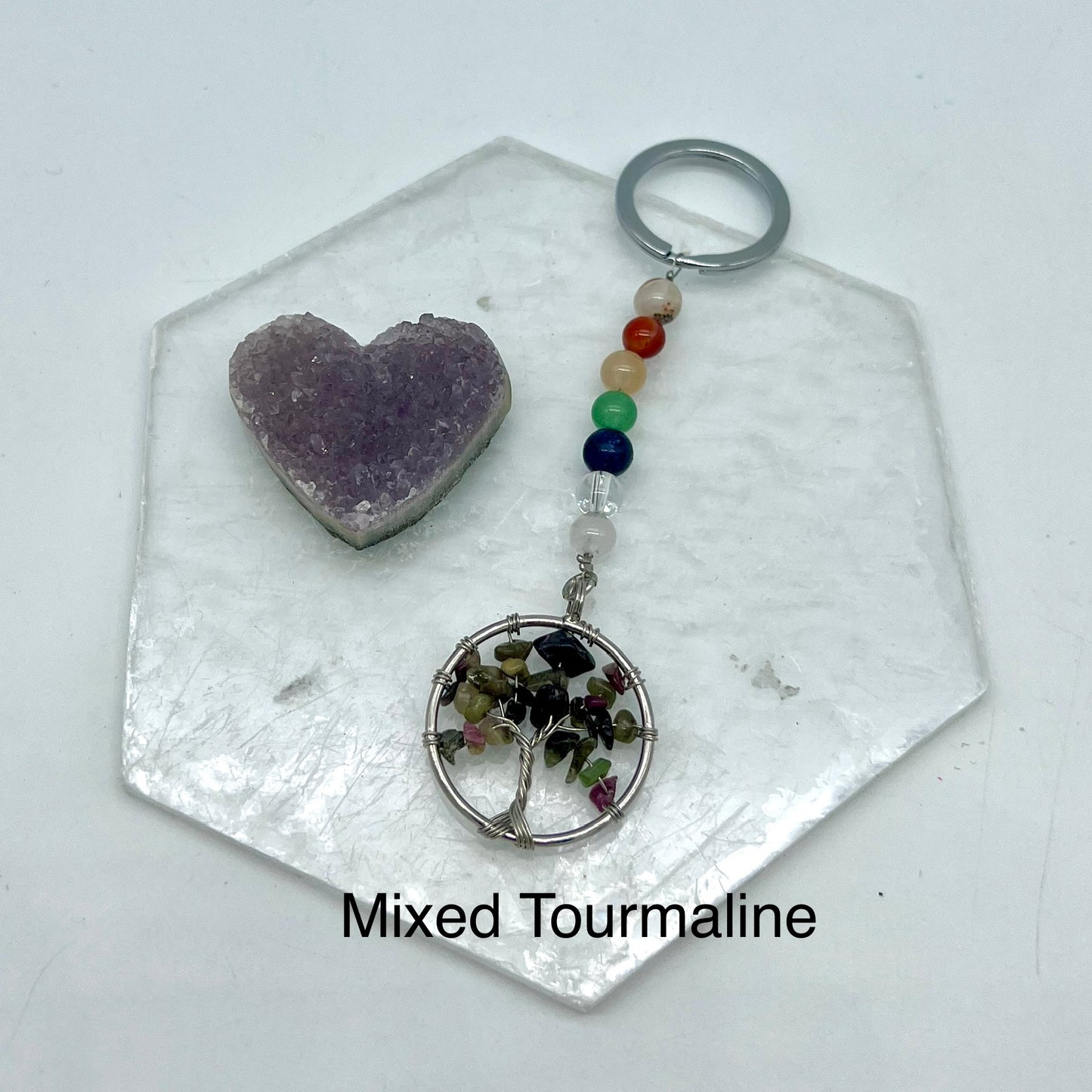 7 Chakra Tree of Life Keychains