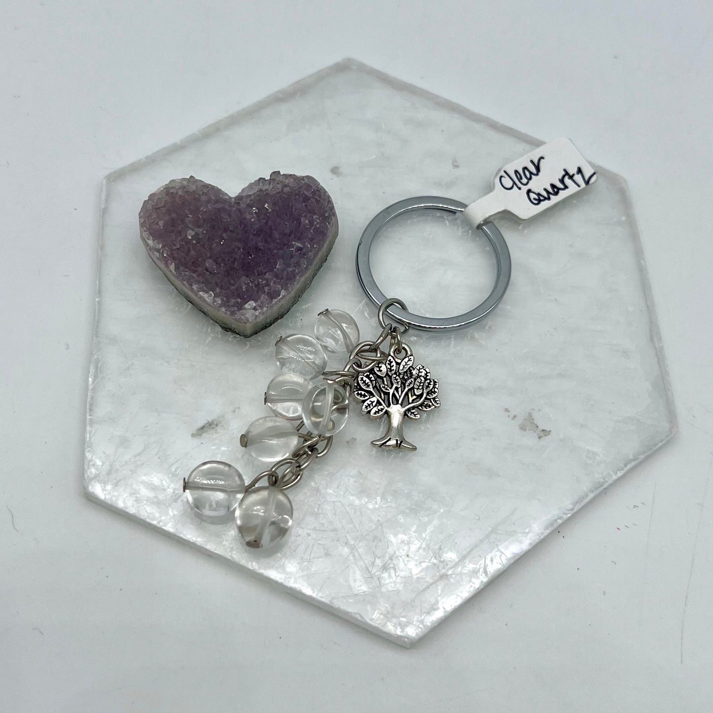 Crystal Tree of Life Keychains