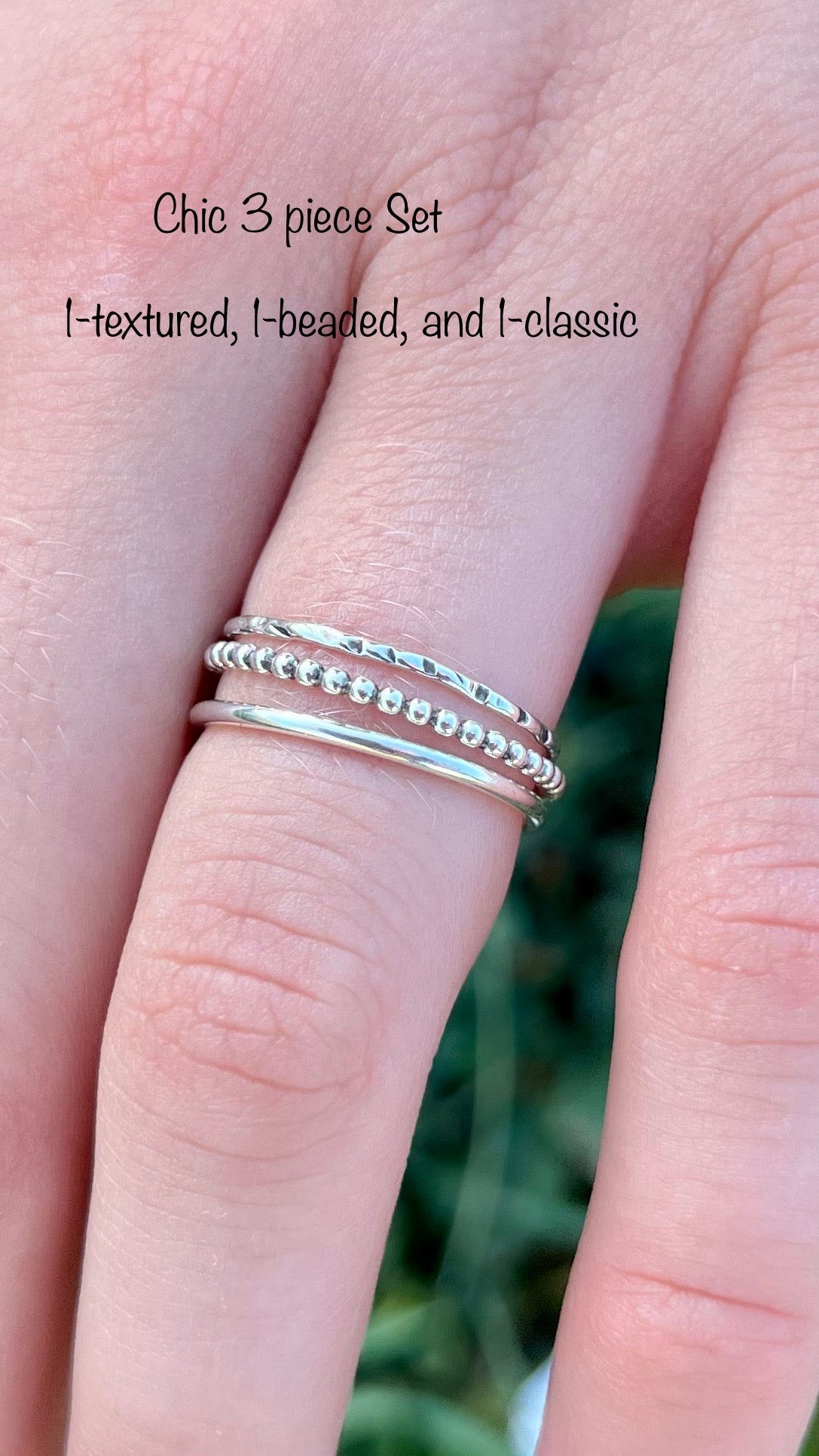 Sterling Silver Stackable ring Sets