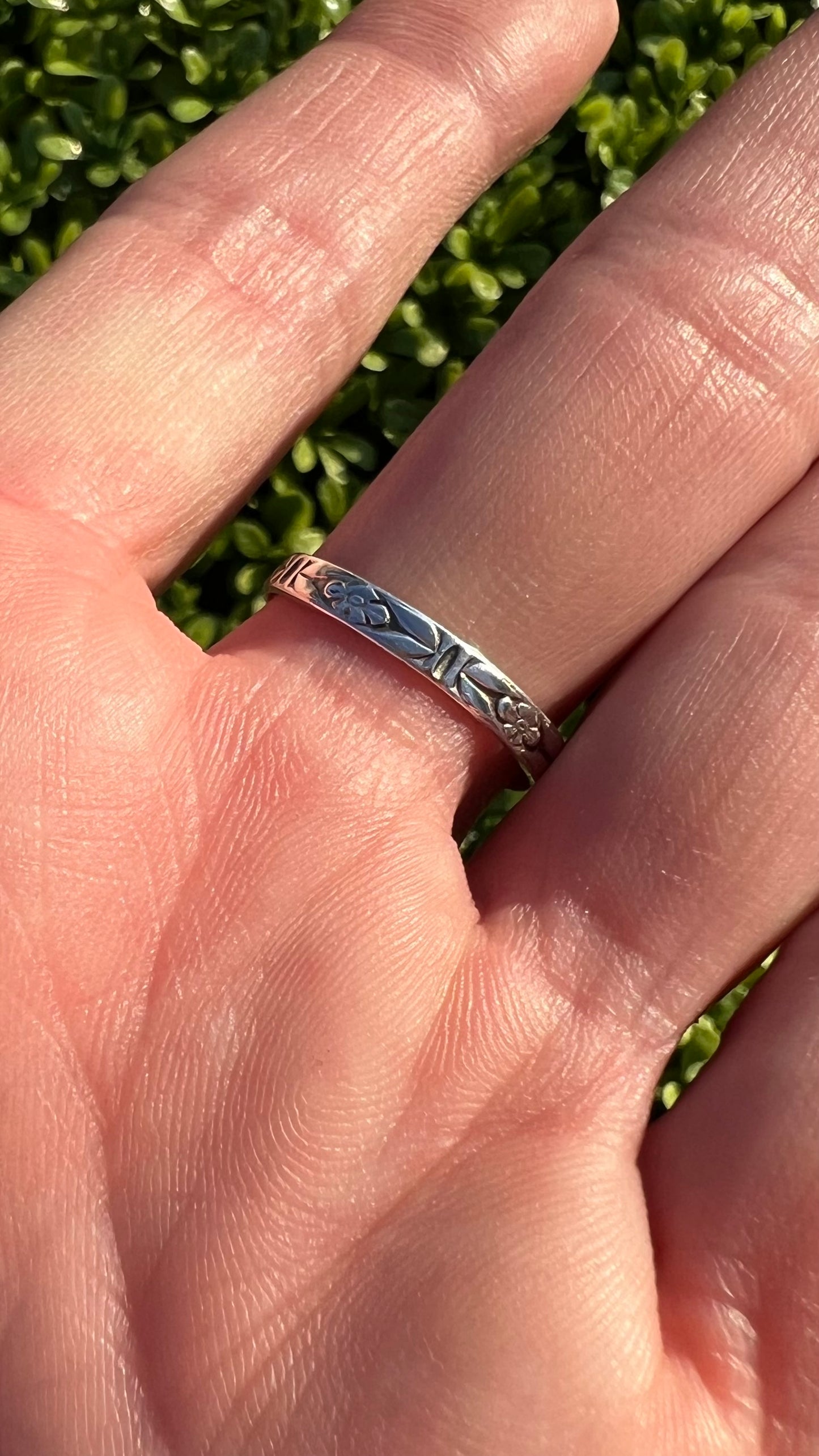Dainty Turquoise Sterling Silver Ring - Luck, Peace, Protection, Mood stabilizer, Wisdom, Prosperity