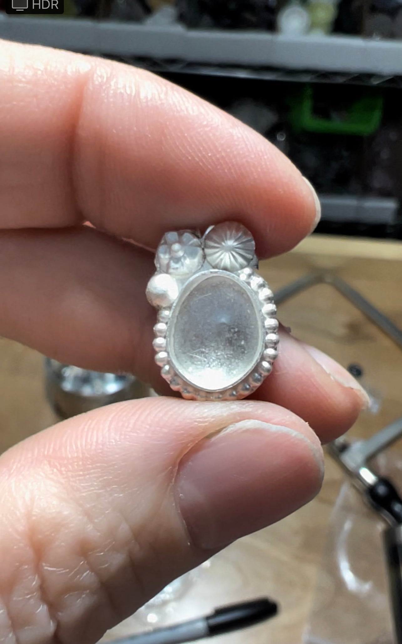Dainty Turquoise Sterling Silver Ring - Luck, Peace, Protection, Mood stabilizer, Wisdom, Prosperity