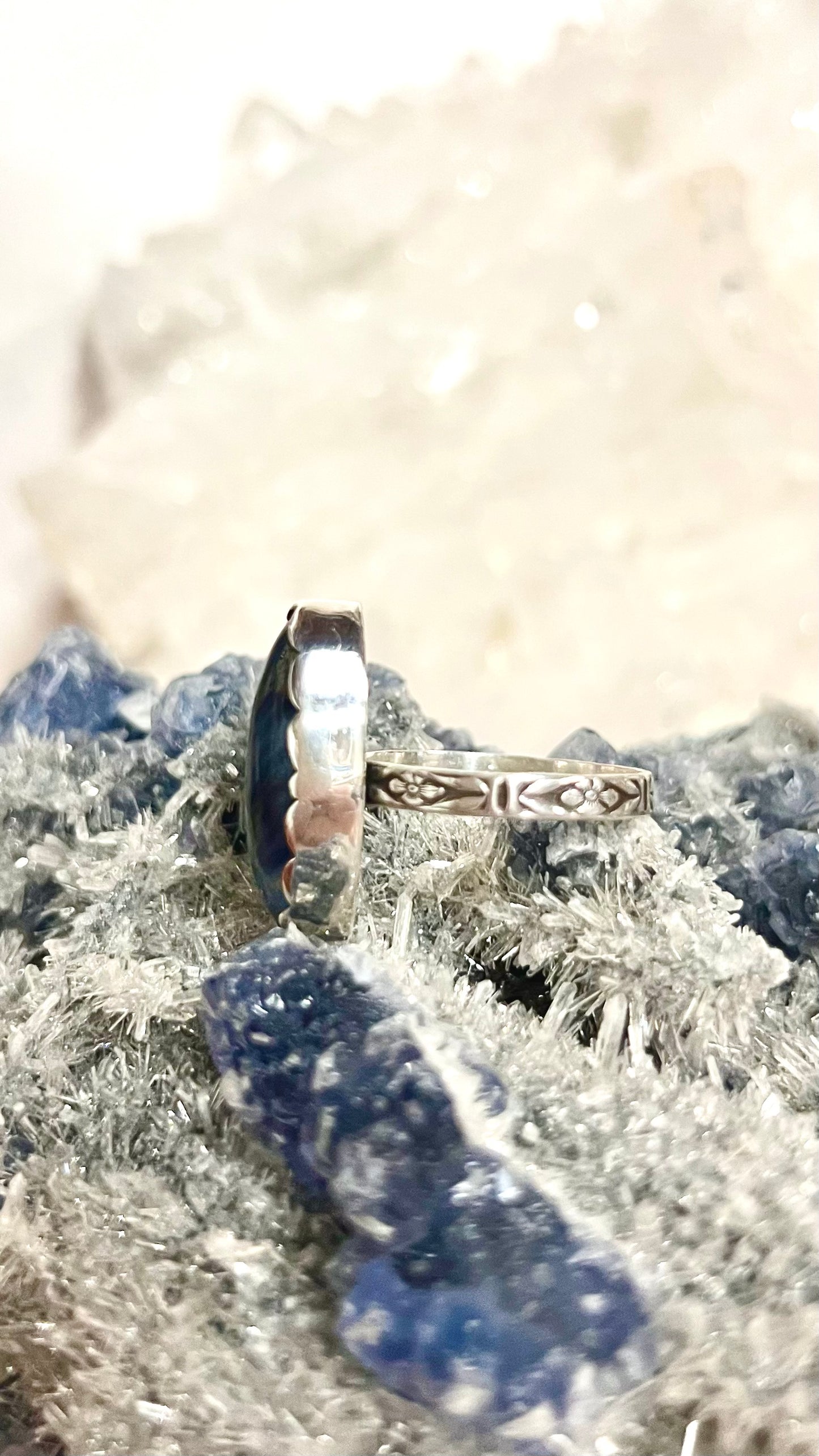 Blue Pietersite Sterling Silver Ring - Motivation, Manifestation, New Beginnings, Strength