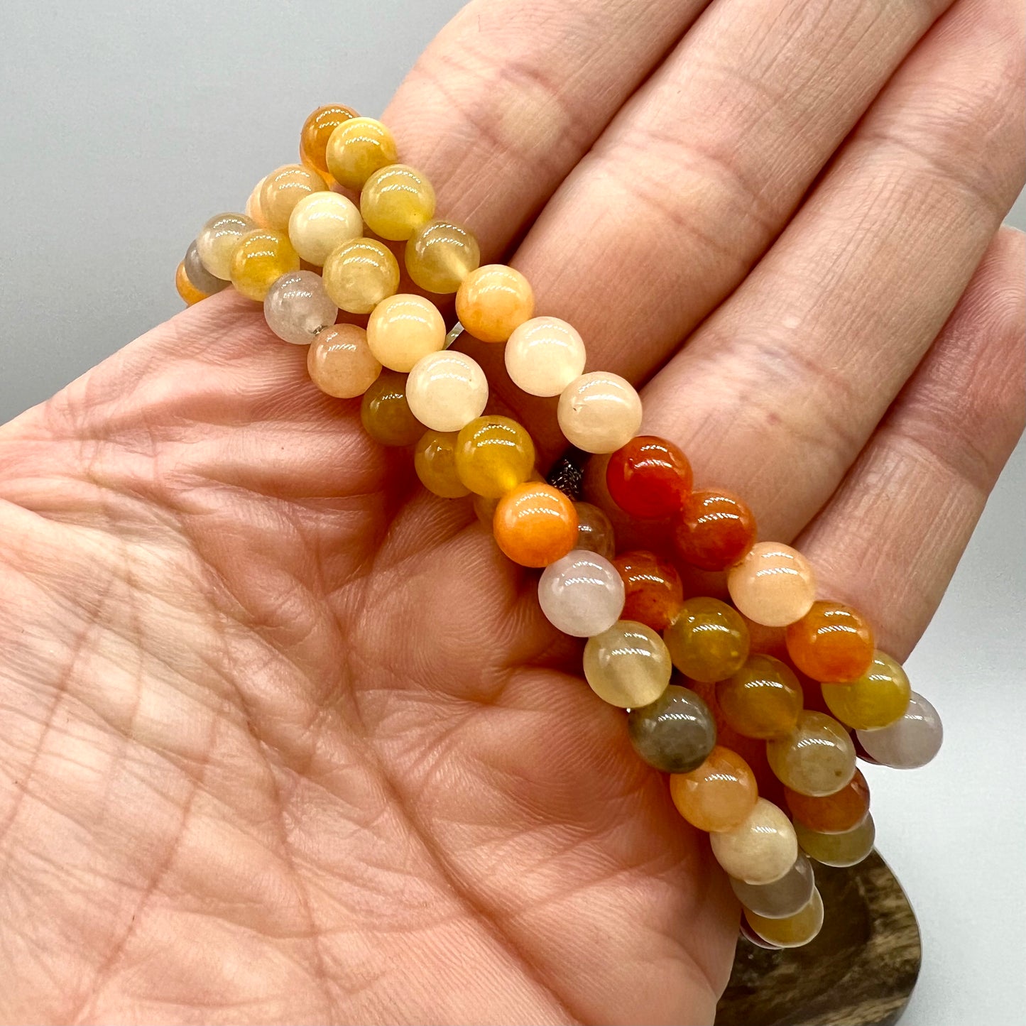 Golden/Yellow Jade Bracelet - Good Luck & Good Fortune, Self-Worth, Joy, Happiness, Confidence, Success