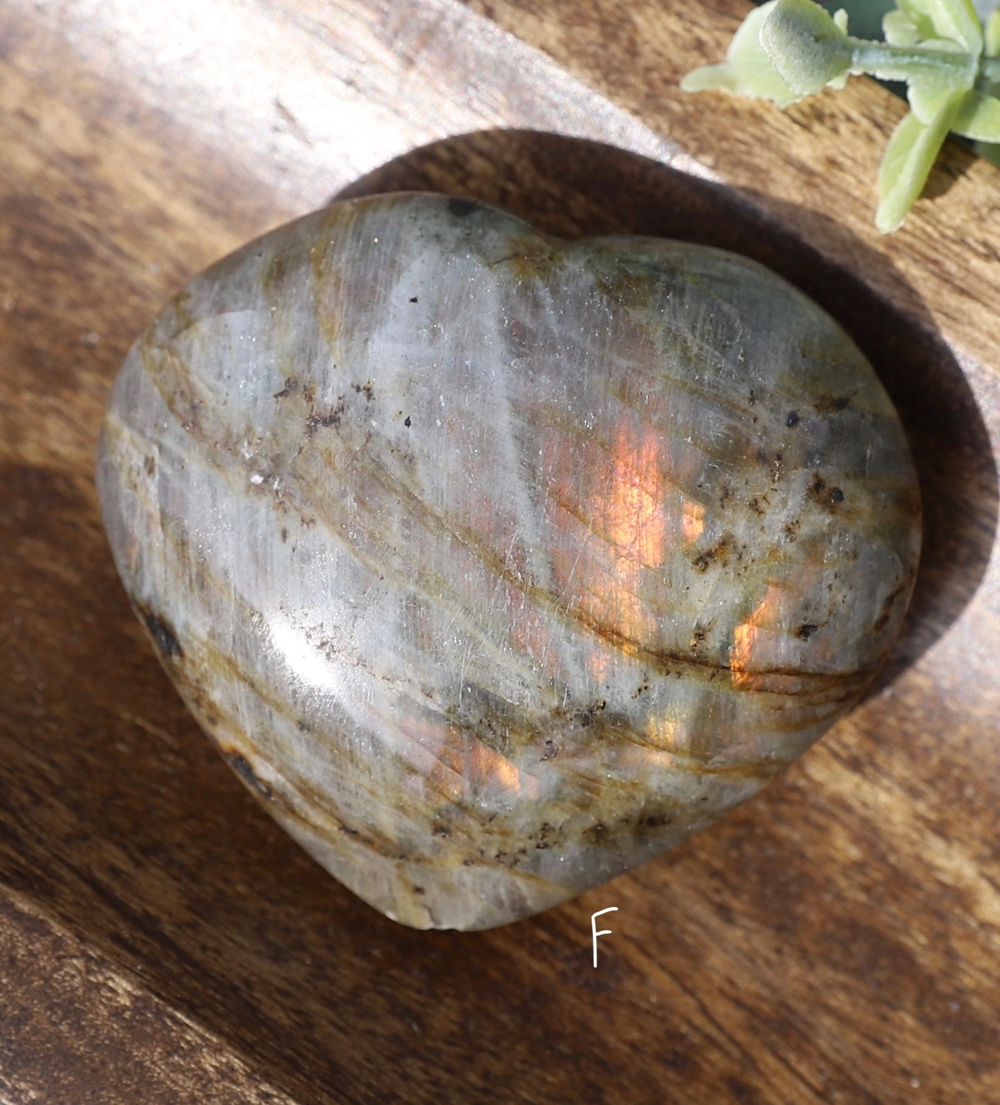 Sunset Labradorite Medium Heart