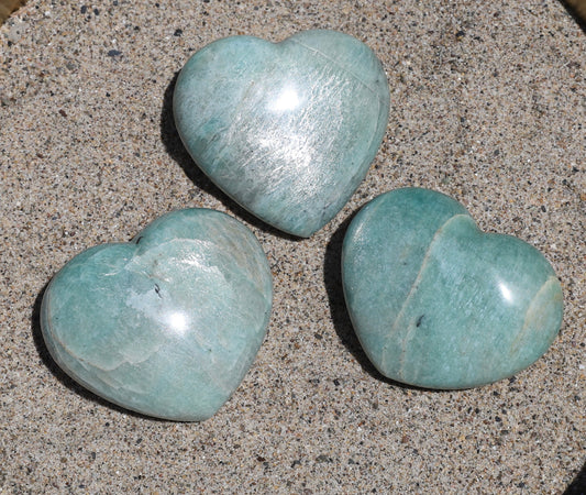 Amazonite Large Heart