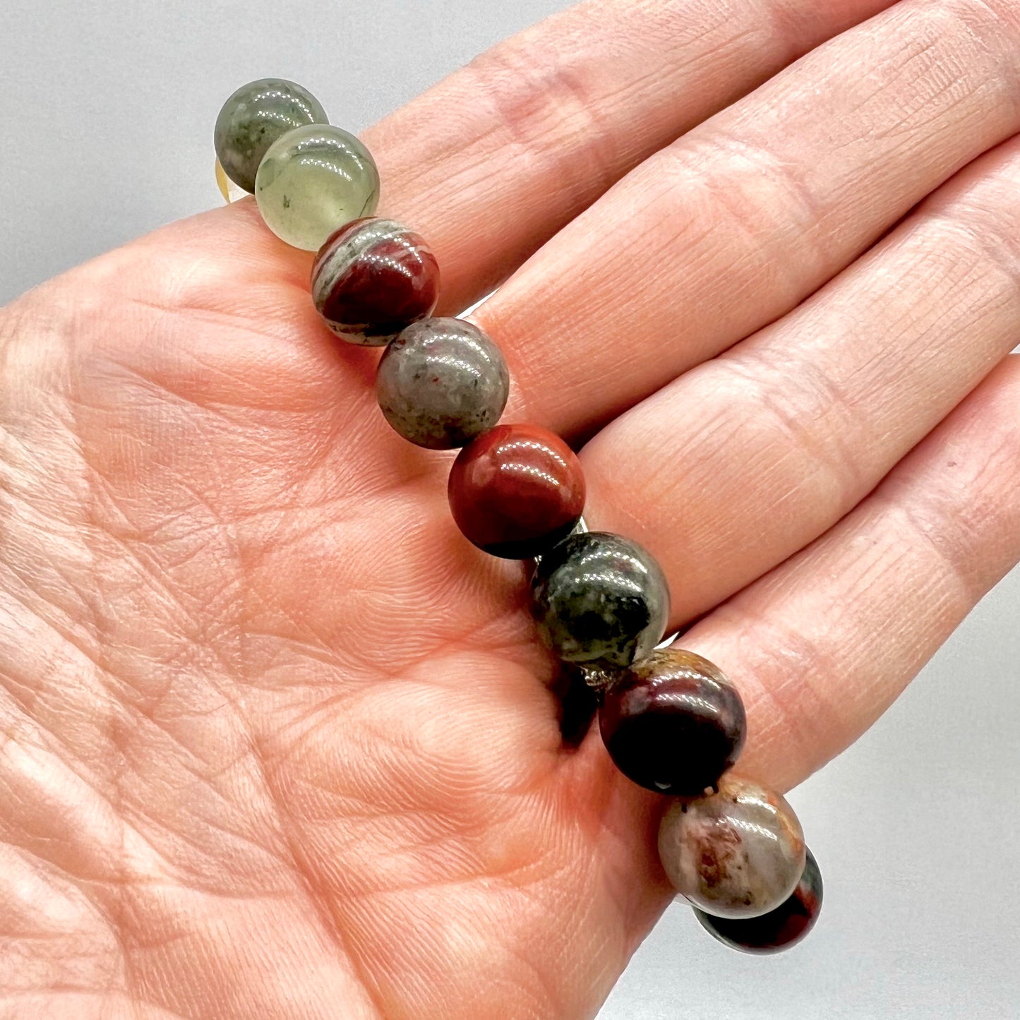 African Bloodstone Bracelet - Courage, Motivation, Good Fortune, Intuition