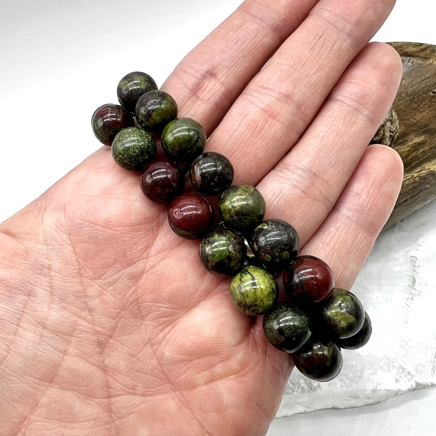 Dragon Bloodstone Bracelet - Courage, Creativity, Balance, Fertility