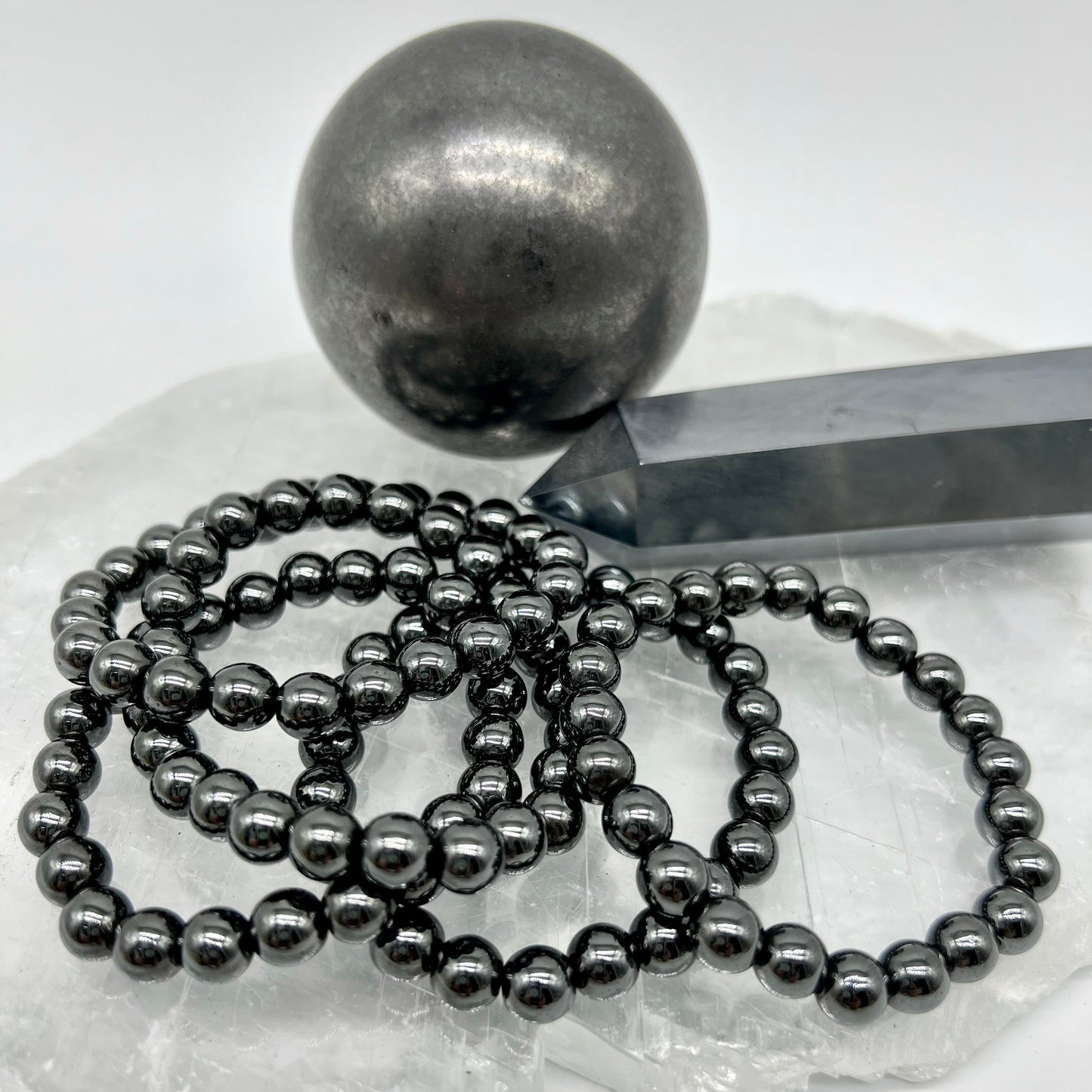 Hematite Bracelet - Balance, Clarity, Action, Manifest, Protection