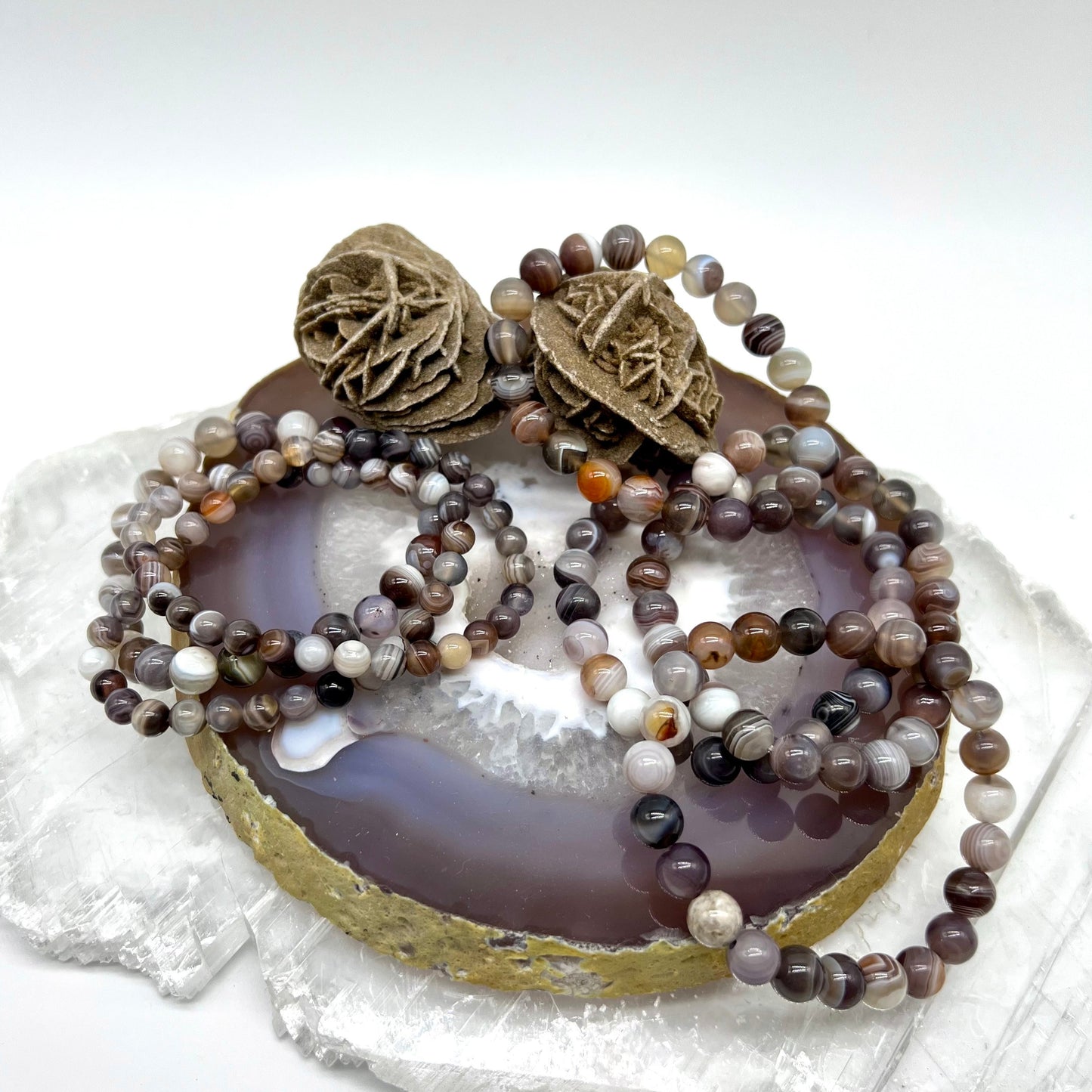 Botswana Agate Bracelet - New Beginnings, Growth, Intuition, Dreams, Opportunities