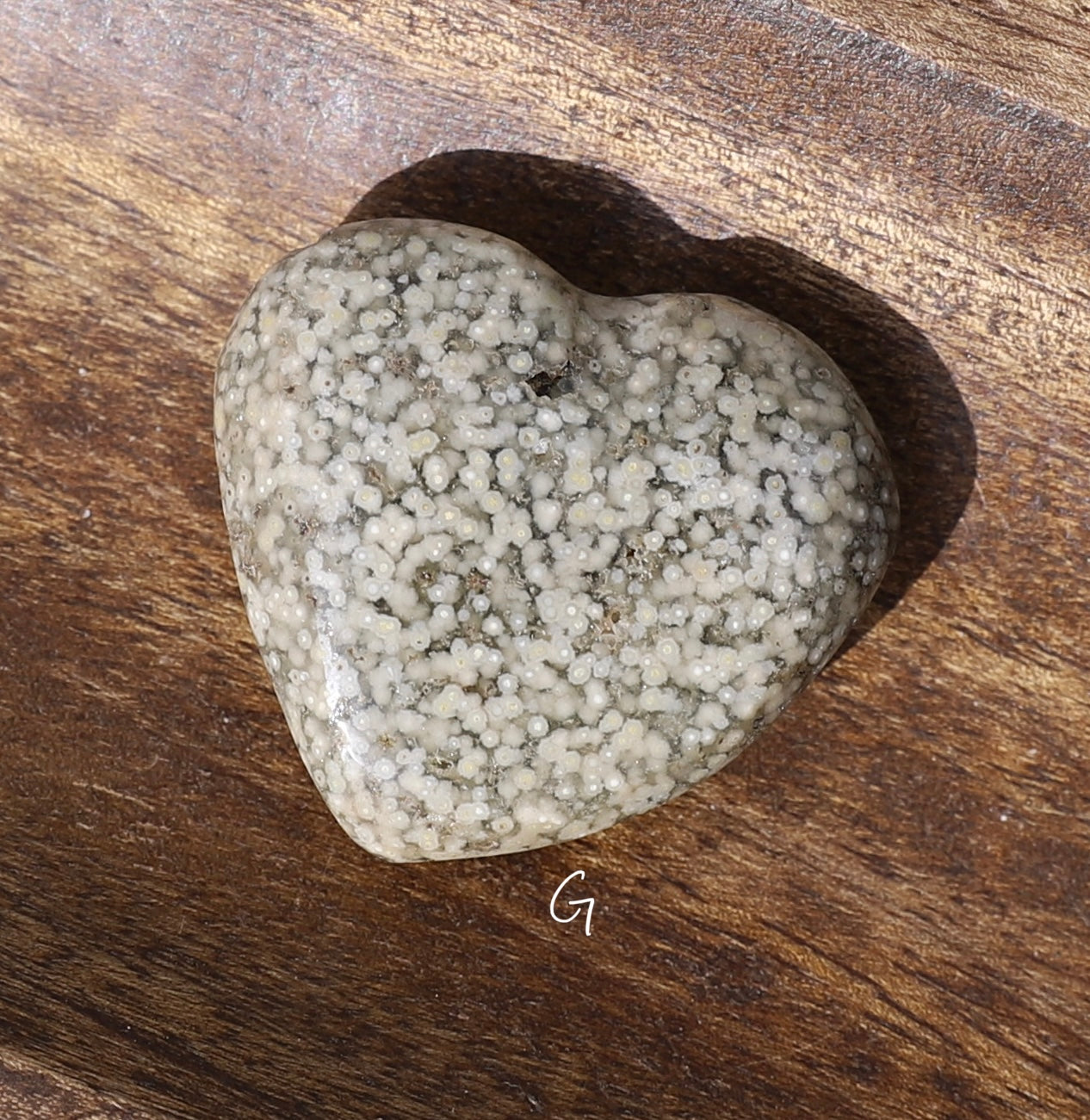 Orbicular Ocean Jasper Heart