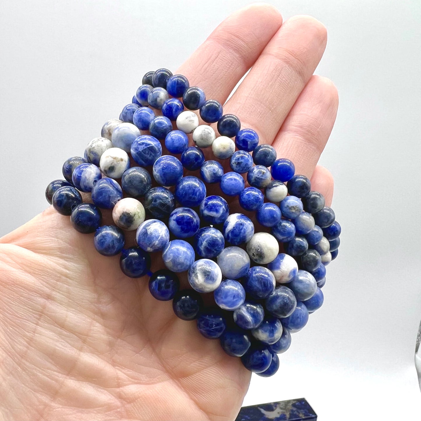 Sodalite Bracelet - Intuition, Clarity, Sleep, balances Metabolism, Communication
