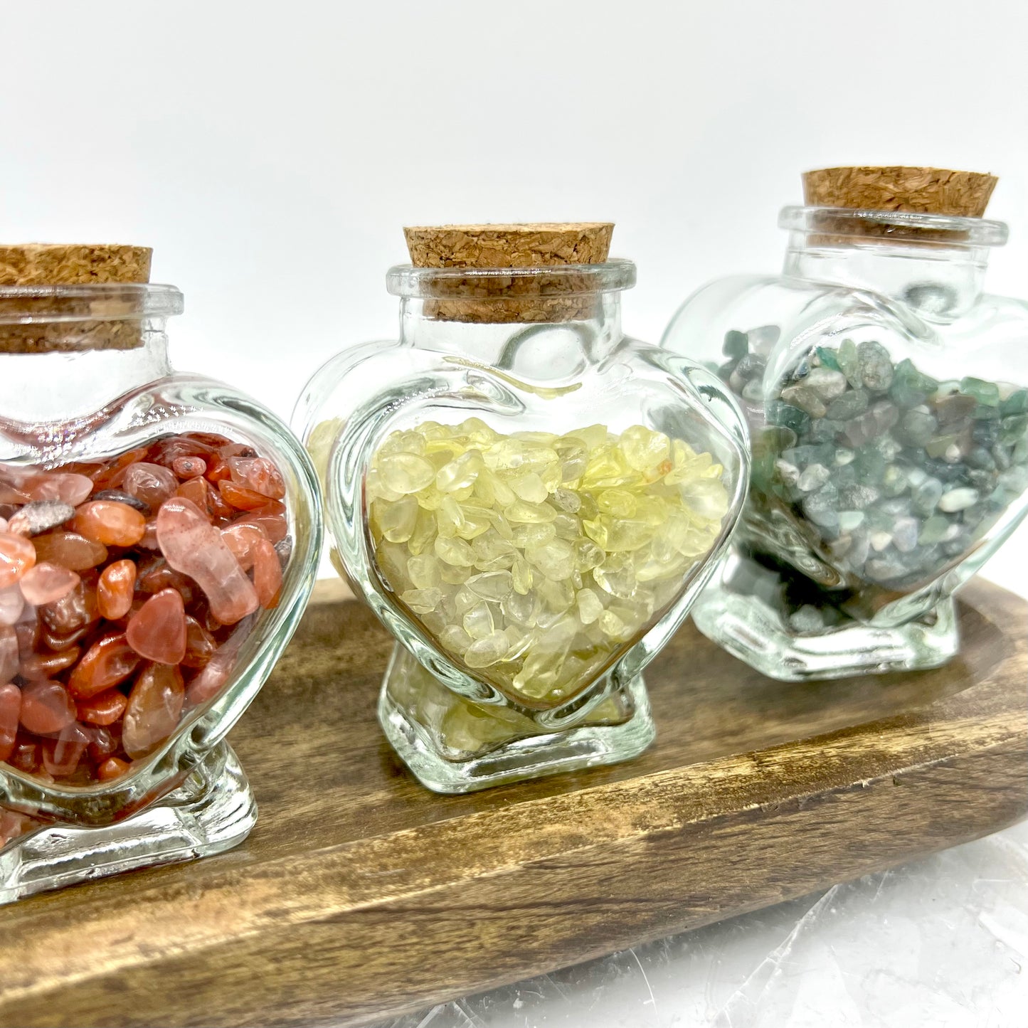 Crystal Chip Heart/Star Wishing Bottle