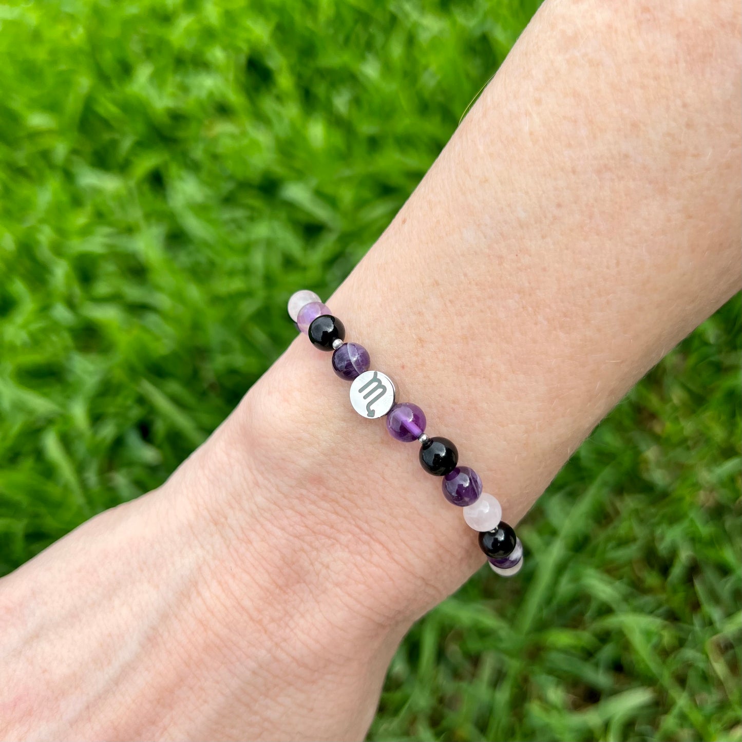 Scorpio Zodiac Bracelet - Soothing, Calm, Clarity, Balance, Harmony, Protection