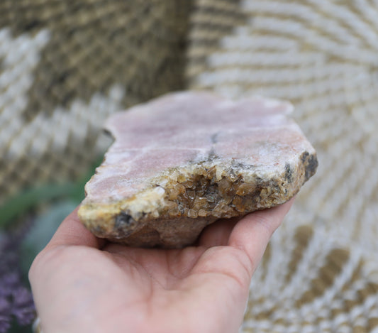 Pink Amethyst Slab Free Form