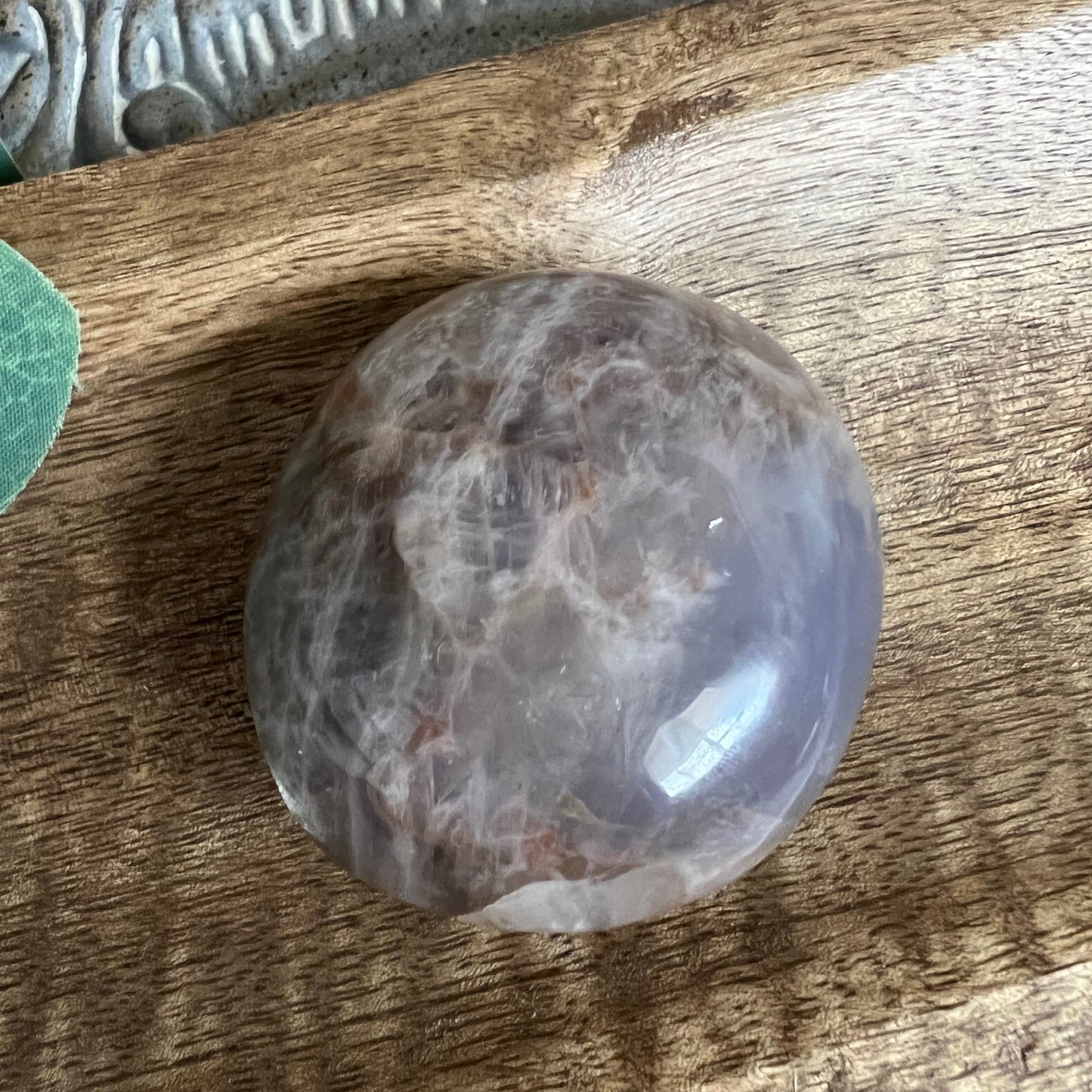 RARE Blue Rose Quartz Palm Stone