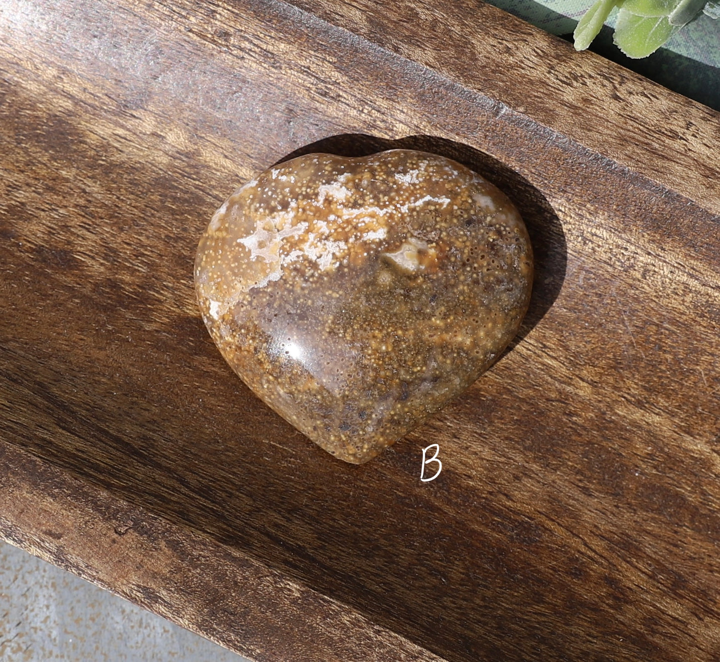 Orbicular Ocean Jasper Heart