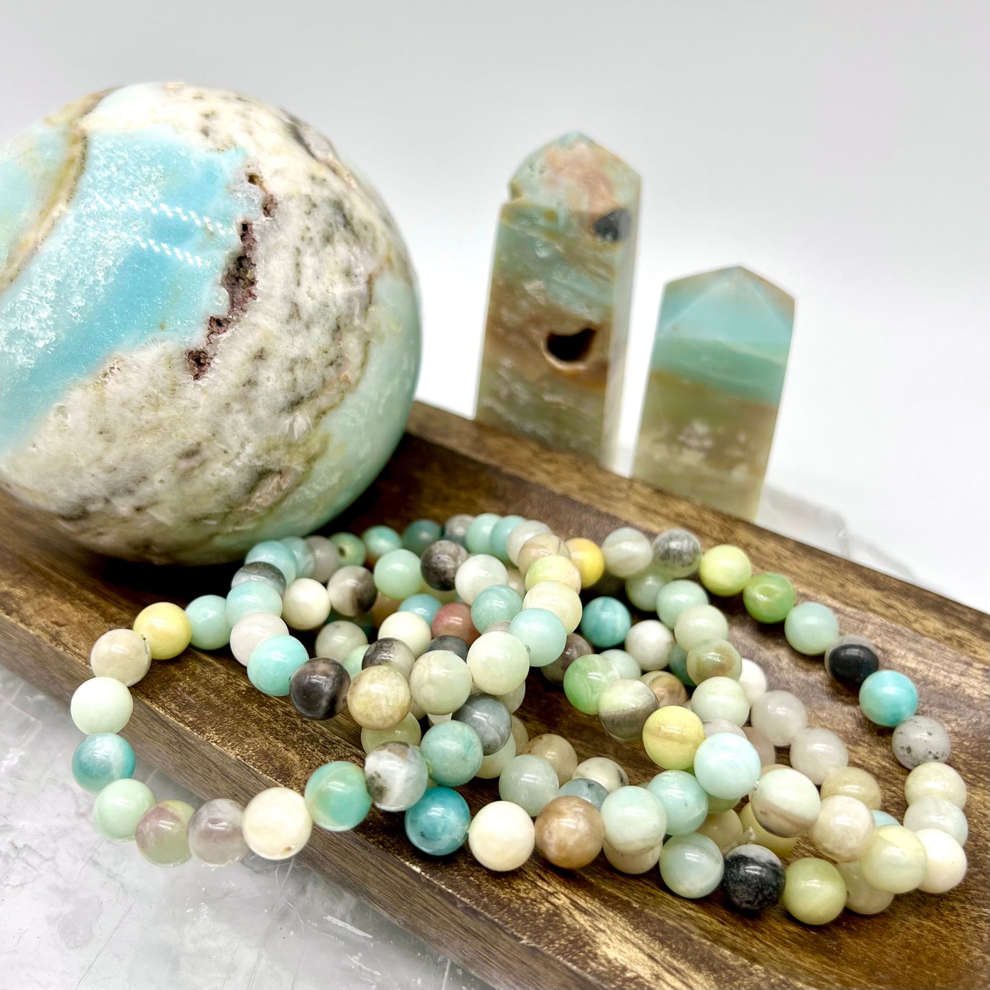 Caribbean Calcite Bracelet - Intuition, Calm, Serenity, Dreams, Growth