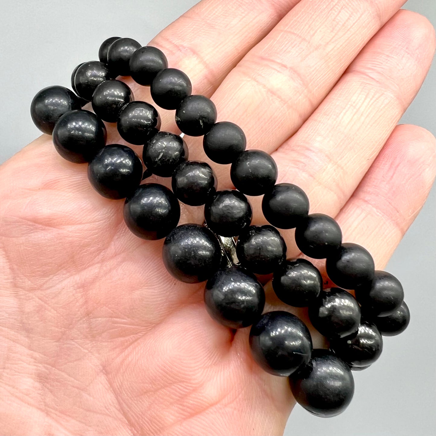 Shungite Bracelet - EMF, Protection, Strength, Clarity, Detox Toxins