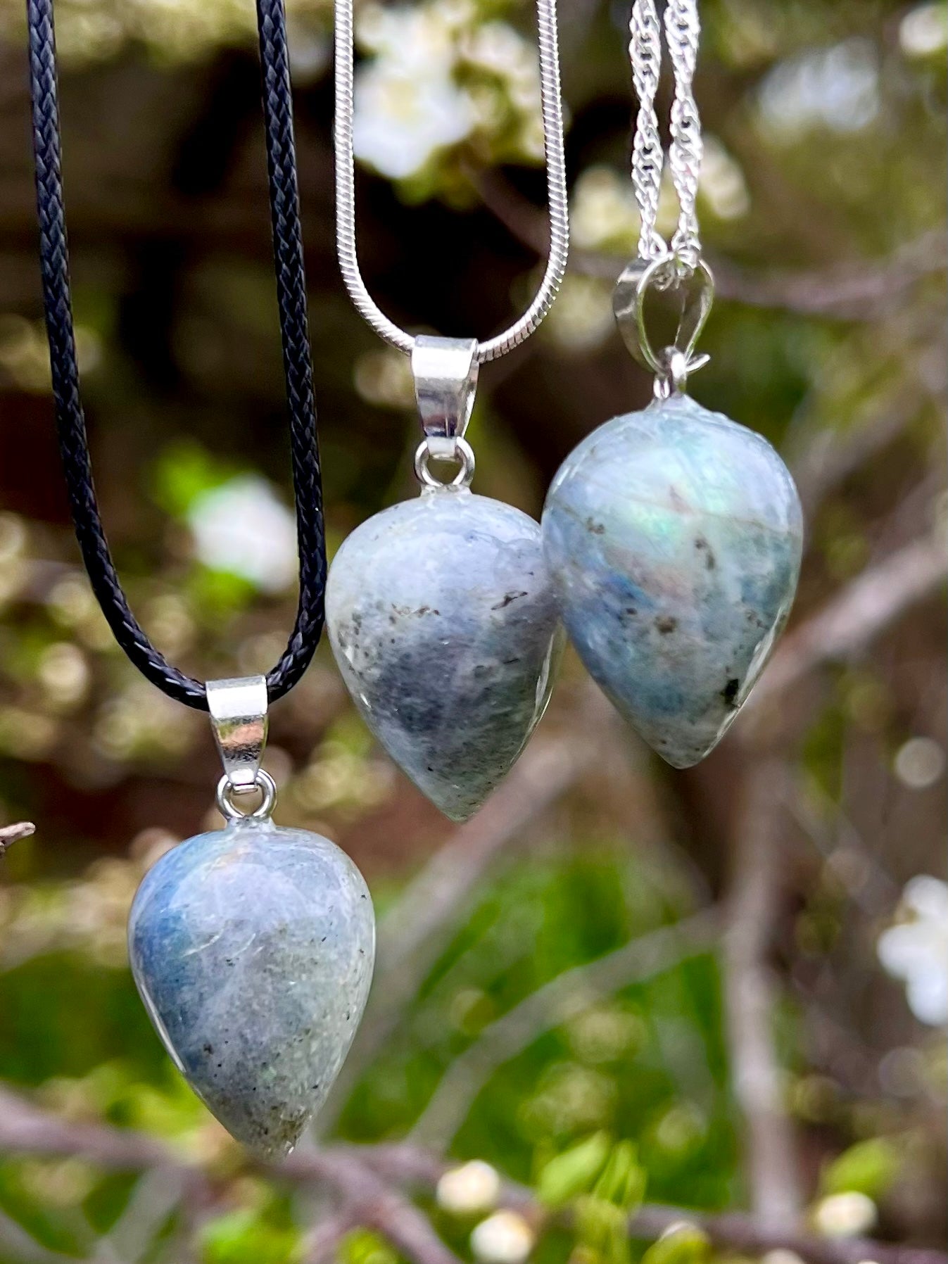 Labradorite Acorn Necklace