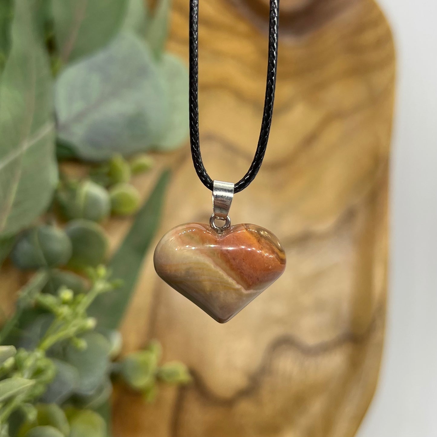 Polychrome Heart Necklace