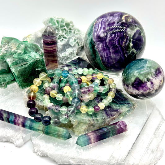 Fluorite Bracelet - Clarity, Balance, Protection, Cleansing