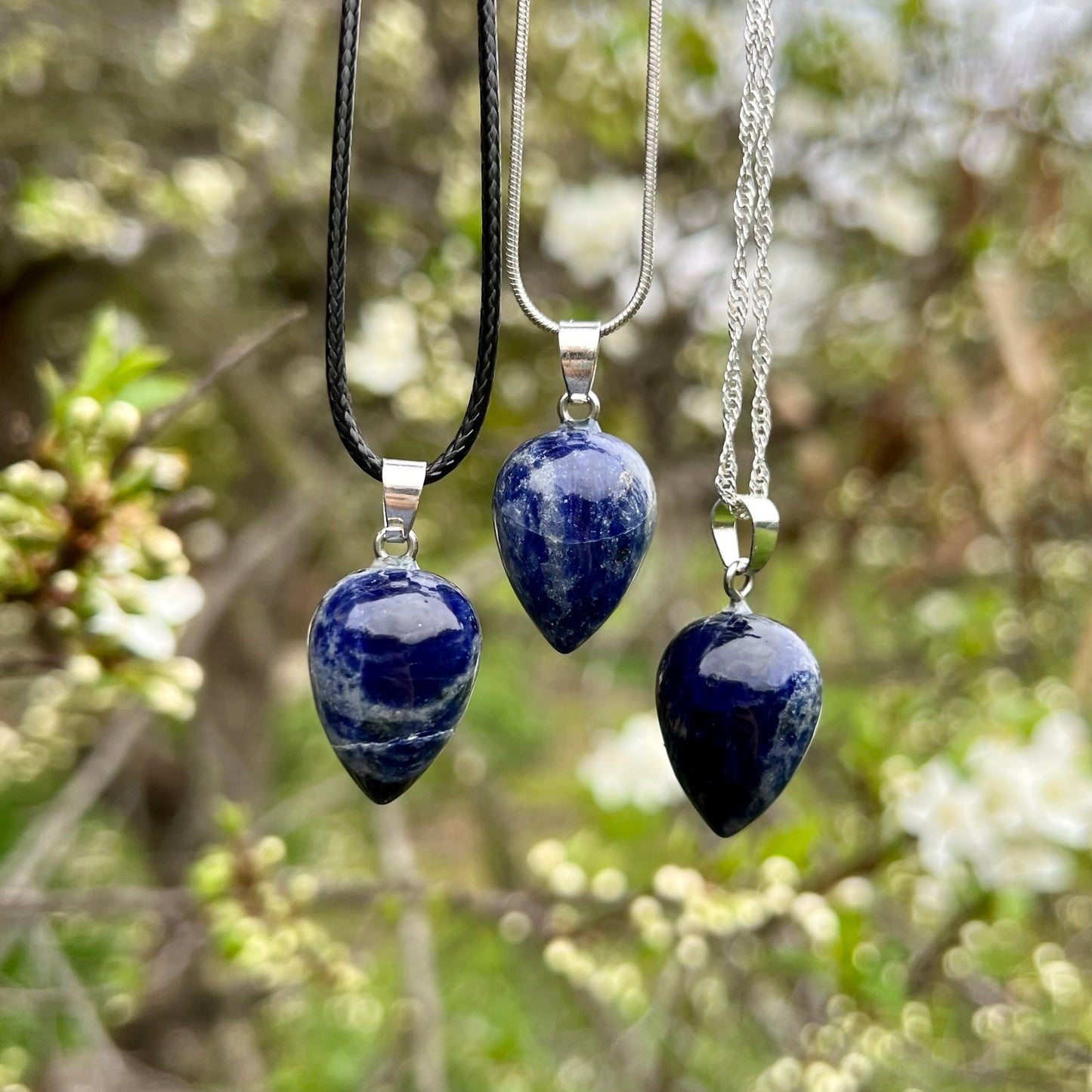 Sodalite Acorn Necklace