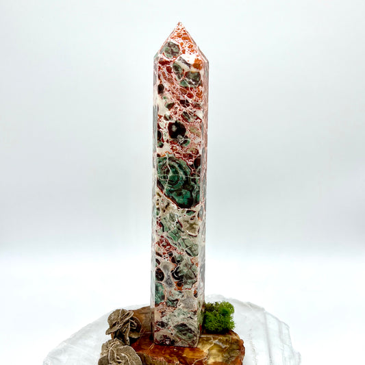 Money/Coin Agate Large Tower - The Fortune Stone