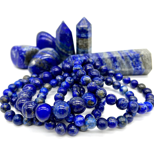 Lapis Lazuli Bracelet - Mental Strength, Balance, Wisdom, Truth, Communication