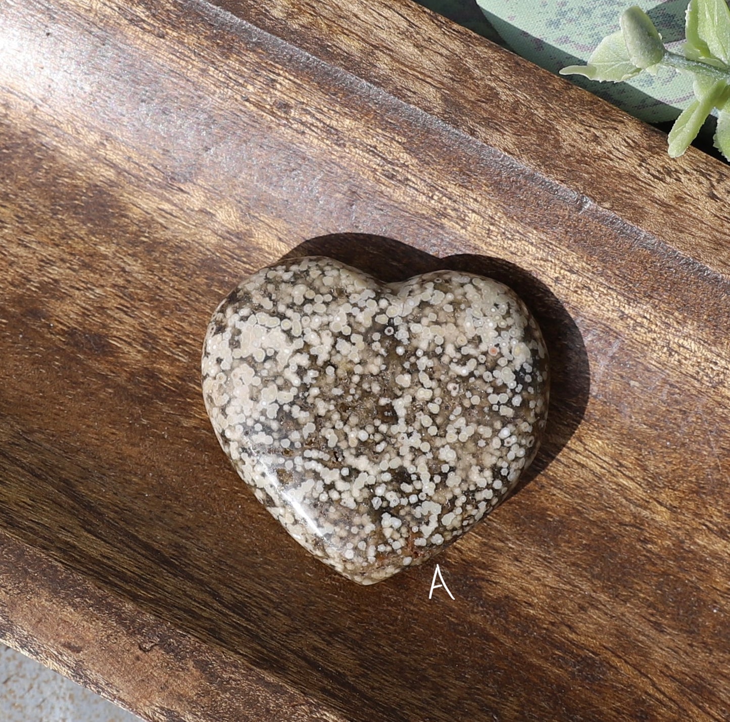 Orbicular Ocean Jasper Heart