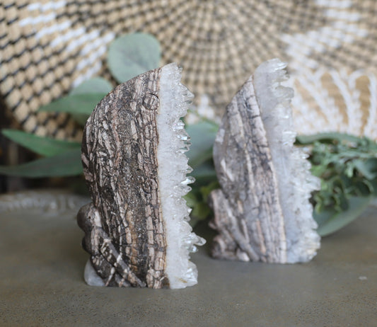 Fairy Clear Quartz Cluster Slab Carving