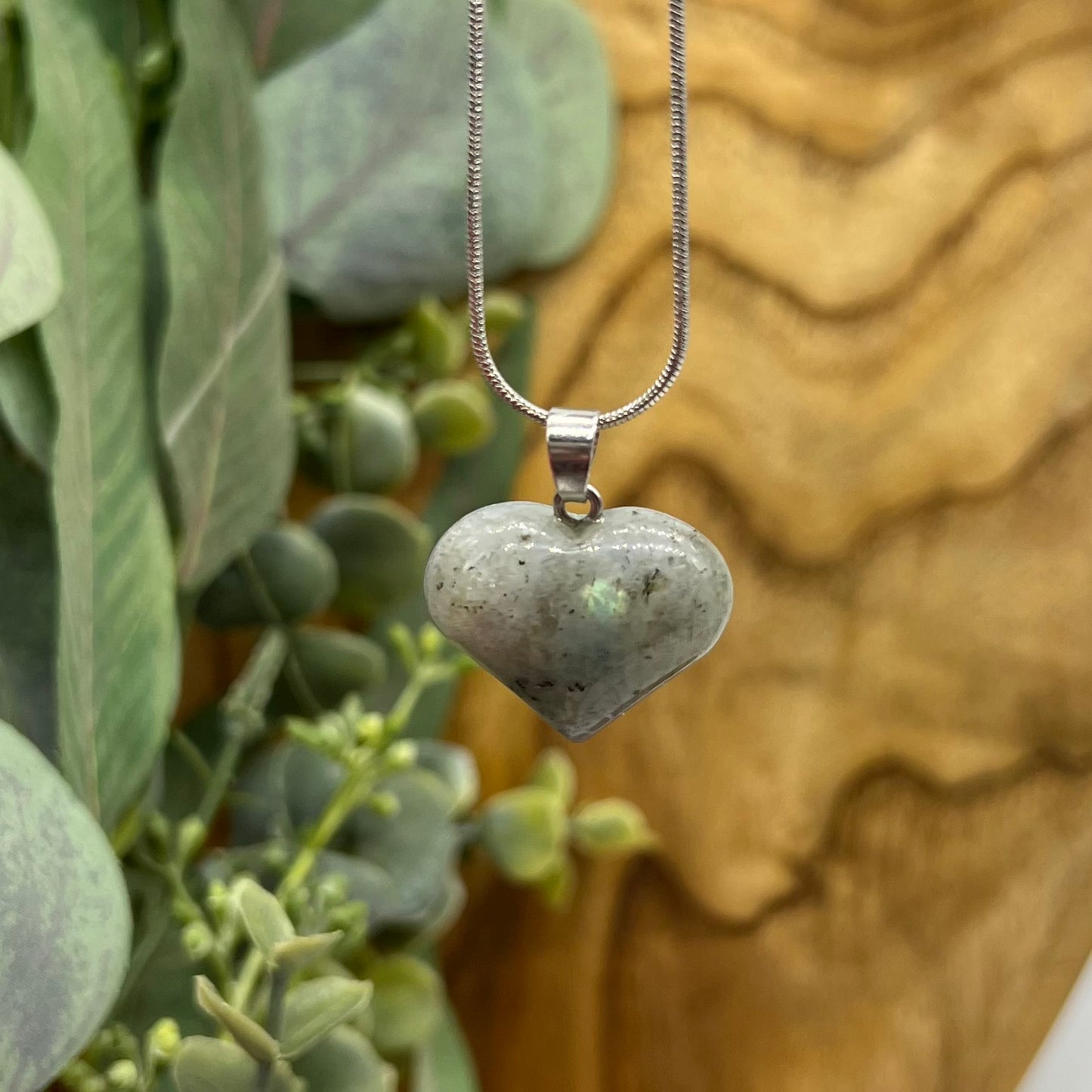 Labradorite Heart Necklace